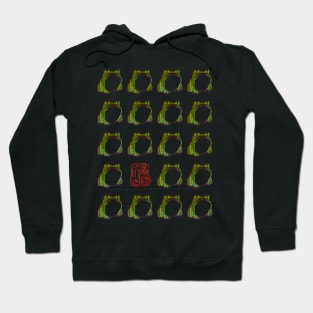 Grumpy Frog Green - Matsumoto Hoji Hoodie